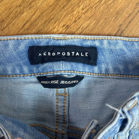 Aéropostale Denim Leggins, Jeggings Sz 4 Regular Mid Rise - Picture 5 of 13